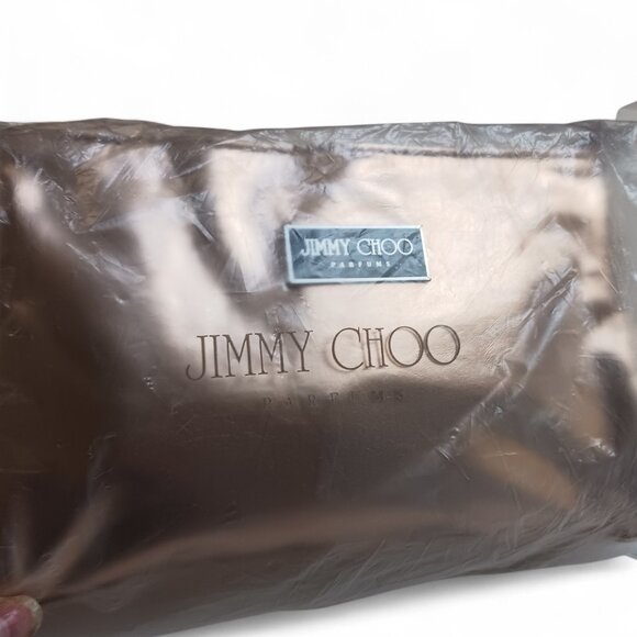 Jimmy Choo Metallic Rose Gold Cosmetic Bag – NWOT, Promotional Pouch - Picture 11 of 11